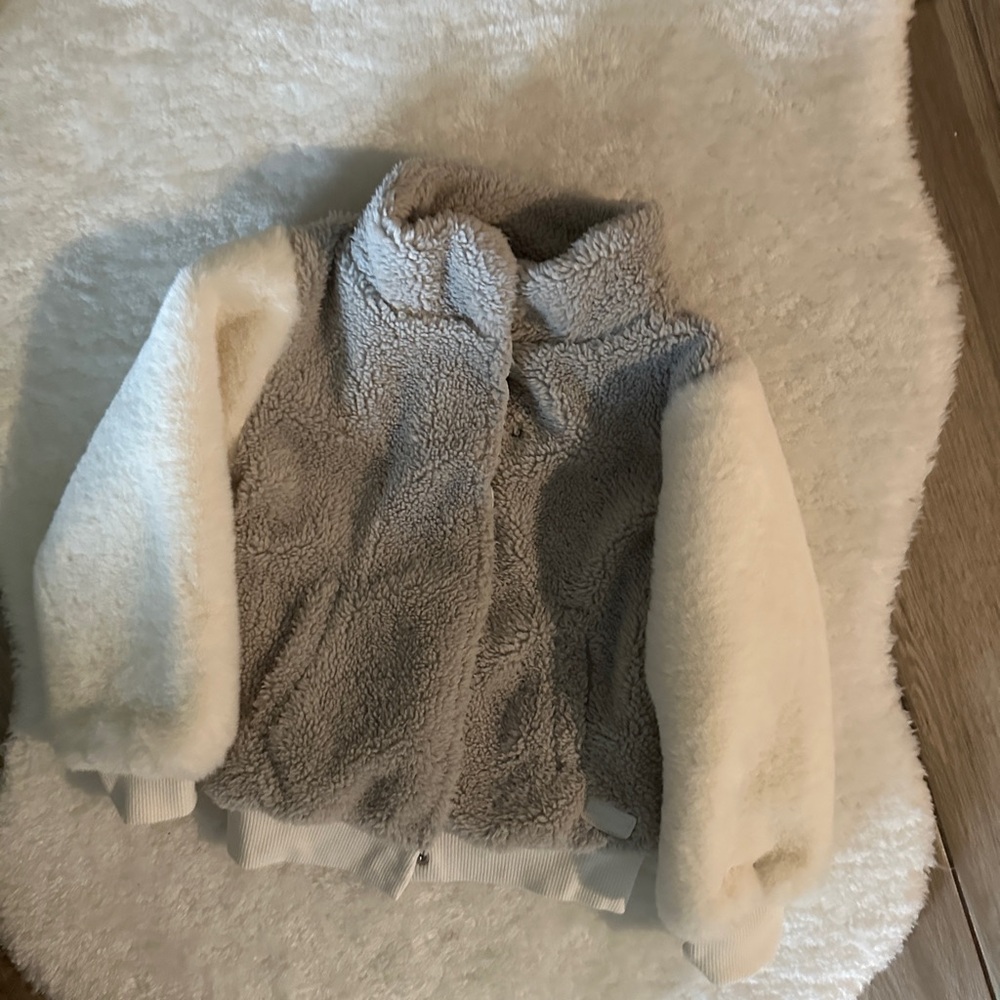 7 For All Mankind Kids Gray and Cream Jacket